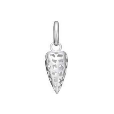 Kranz & Ziegler Story Charm Heart with Pattern - Sterling Silver 1