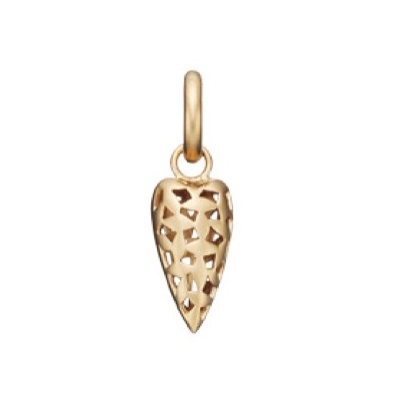 Kranz & Ziegler Story Charm Heart with Pattern - Gold Plating 1