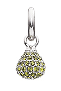 Story Charm Drop Pave with Olive CZ - Sterling Silver 1