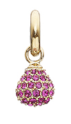 Story Charm Drop Pave with Pink CZ - Gold Plating 1