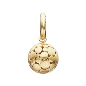 Water Lillies Story Charm Gold Plated