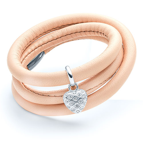 STORY Harlequin Heart Charm