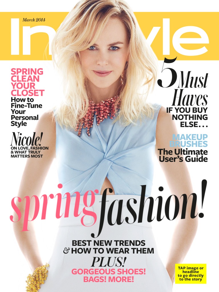 InStyle Magazine March 2014